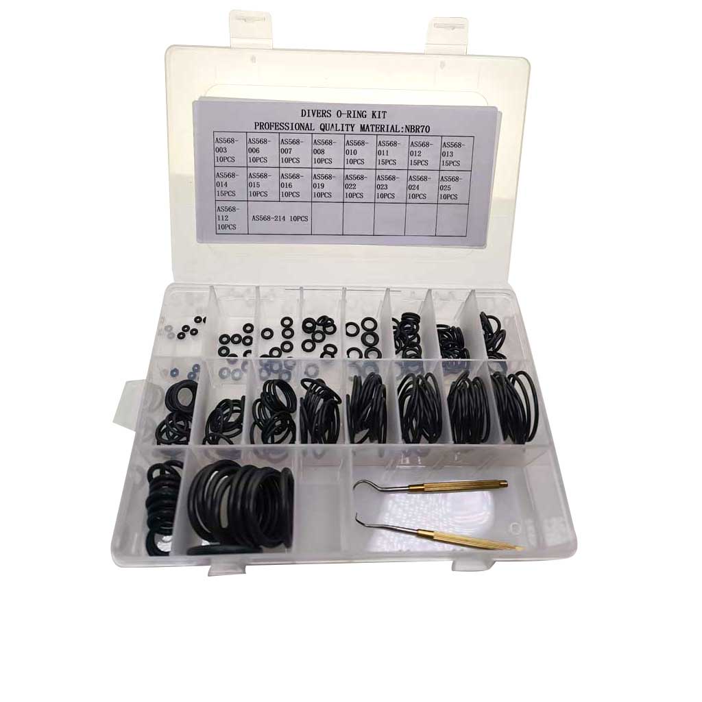 Aquatic Diving - 200-teiliges O-Ring-Set für Tauchausrüstung, O-Ring-Kit für