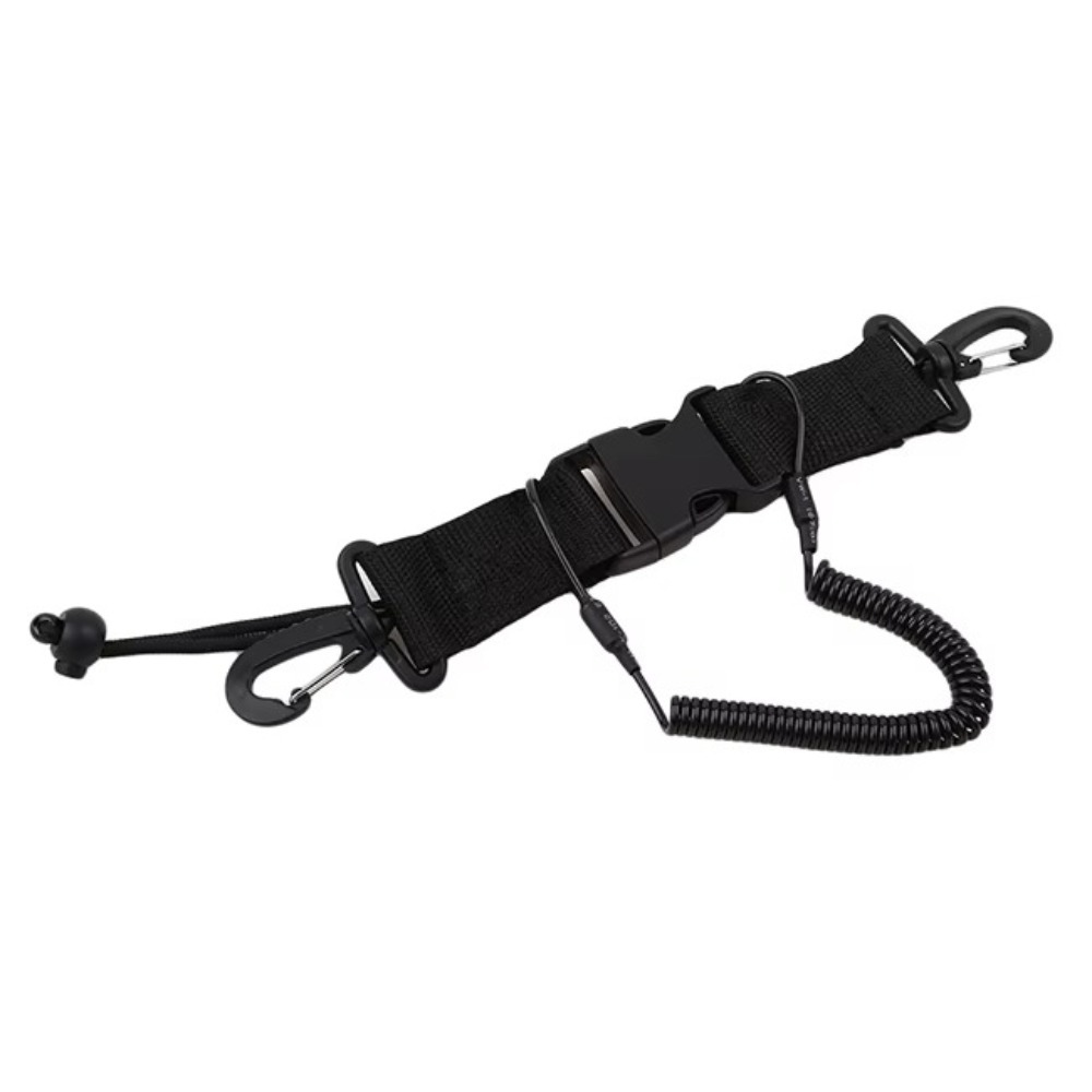 Aquatic Diving - Schnellverschluss-Tauchkamera-Lanyard-Gurt mit Schnallenclips, Unterwasserkamera-Antiverlust-Federseil, Tauch-Antiverlust-Seil
