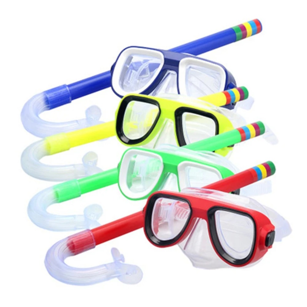 Aquatic Diving - Kinder-Schnorchelset Tauchermaske Schwimmbrille mit Antibeschlag-Beschichtung und